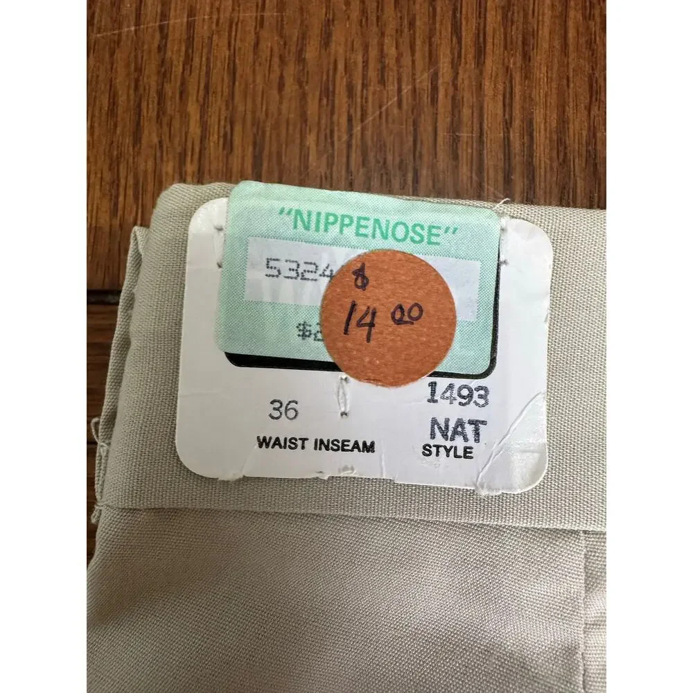 VTG NOS 70s 80s Woolrich Nippenose Work Trousers Size 36 USA Made Deadstock